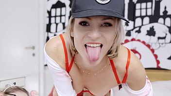 Lesbian twin sister nurse fetish threesome clone