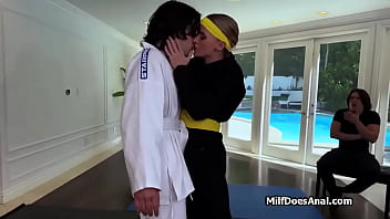 Karate winner gets to ass fuck that beautiful cougar Karate winner gets to ass fuck that beautiful cougar