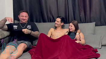 My step uncle came to visit me and caught me and my girlfriend in the act