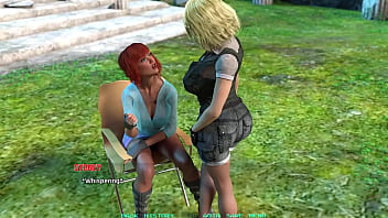 Name88's triangle #10 hot threesome with red head asian and cute blonde