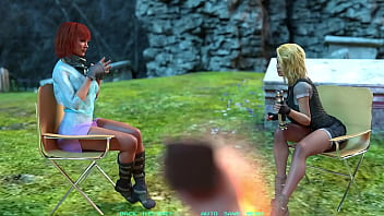 Name88's triangle #10 hot threesome with red head asian and cute blonde