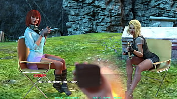 Name88's triangle #10 hot threesome with red head asian and cute blonde