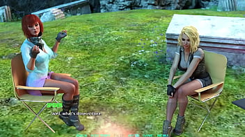 Name88's triangle #10 hot threesome with red head asian and cute blonde