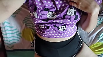 Cute Girl In Pajamas Touches Her Ass And Cums On Her Stepdad's Bed thumbnail