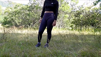 Her boyfriend won't let her fuck others but she lets me masturbate with her thongs and cum in her ass