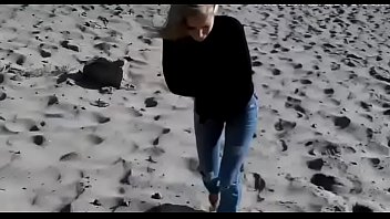 Sweet jas bends down for sex