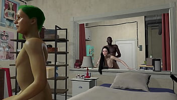 3d horny slut have cuckold sex with her bbc boss