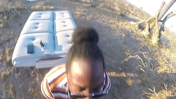 Hiking ends with a sore throat and pussy