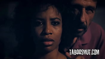 Black babe rides on a hard cock after the photo session