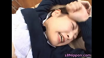 Cute teen bushy asian babe fucked