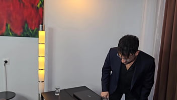 Kristina grace slutty employee gets dap and pissed in mouth from boss & frustrated collegue