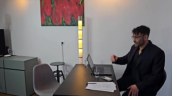 Kristina grace slutty employee gets dap and pissed in mouth from boss & frustrated collegue