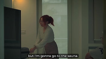 Step mom shares bed with step son in hotel – creampie shock