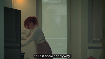 Step mom shares bed with step son in hotel – creampie shock