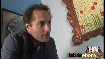 Hard group blowjob and facial interracial bukkake 18