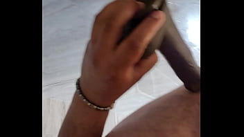Latino fucks himself using dildo