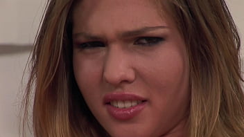 Interracial double penetration for the blonde