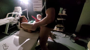 Stranger girl with hot costume come for massage but she got fucking with some orgasm