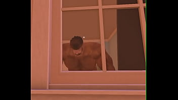 Spycam bedroom muscle bear