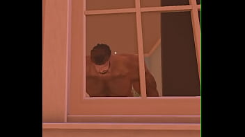 Spycam bedroom muscle bear