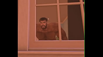 Spycam bedroom muscle bear