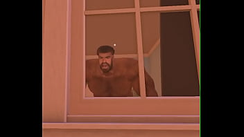 Spycam bedroom muscle bear