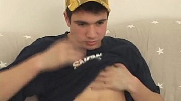 Gay Twinks Jordan Unwraps Down And Touches His Bod While Playing With thumbnail