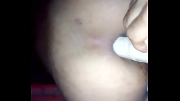 Morena levando pica no cu