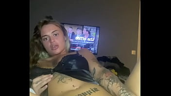 Big titty emo fucks herself hard