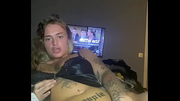 Big titty emo fucks herself hard