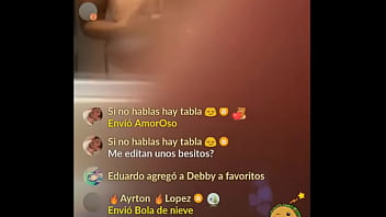 Latin girl show boobies