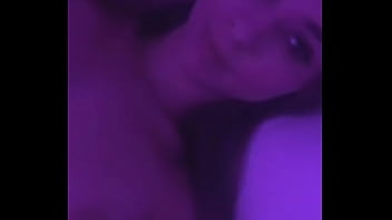 Sexy girl feeling her tits