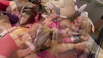 All girl easter bunny orgy toys multiple orgasms anal play