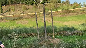 Fucking a hottie in a public park