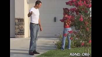 Lusty young brunette nicole adores making out with stranger