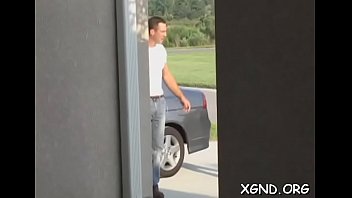 Lusty young brunette nicole adores making out with stranger