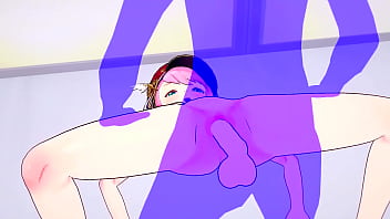 Charlotte has sex after getting horny during an interview genshin impact hentai