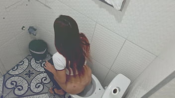 Slut being fucked by a stranger in the bathroom of a bar