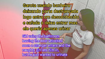 Slut being fucked by a stranger in the bathroom of a bar