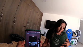 Latina cachonda traga mi leche