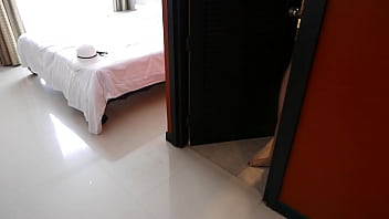 Hot blowjob intense pussy fuck doggystyle and cowgirl in hotel after walk on tropical paradise island amateur couple sex pov