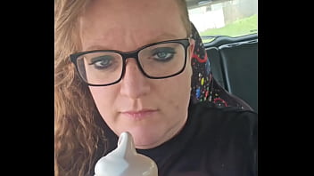 Bbw enjoying a nice cone