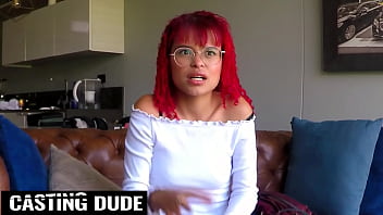 Nerdy 18yo redhead latina gives massive cock pov the hottest sloppy head