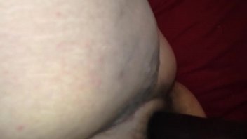 Bbw dildo wife cums and sucks her own tits