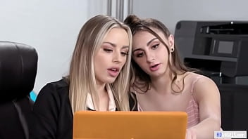 Lesbian office sex with hot co workers