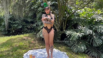 Celebrating st patrick's day with you a delicious a plug up my ass and the outside glowing green