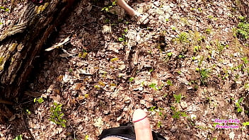 Step sister sucks off brother on hike