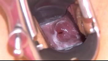 Gyno toys in her deep pussy cunt