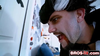 Costumed fun turns hardcore with cecilia riding door hung dick