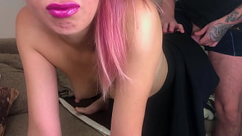 Hard fucking sexy student and cum in mouth